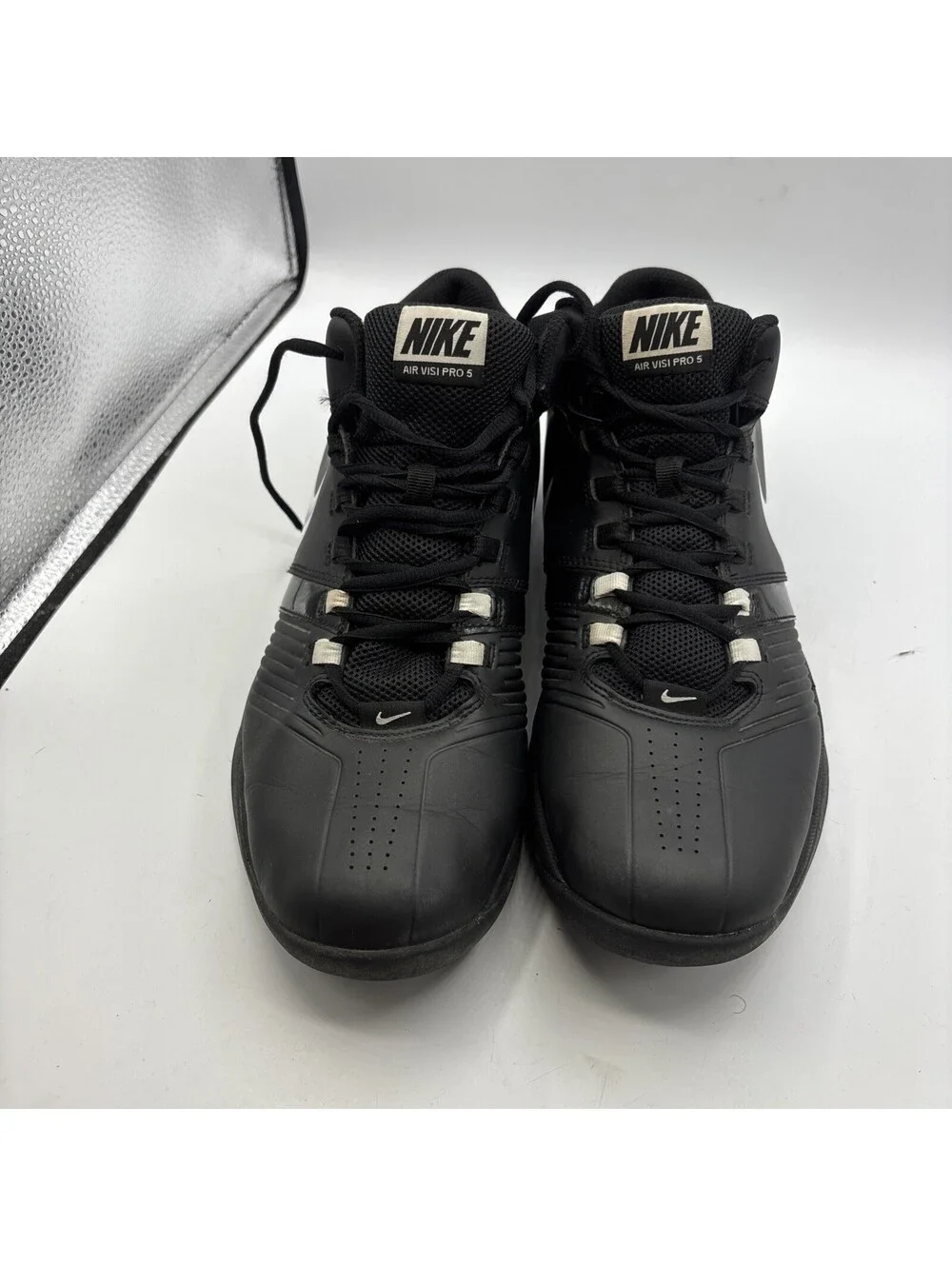 Nike Air Visi Pro 5 Basketball Shoe Men's Size 12 Black Athletic 653656-001
